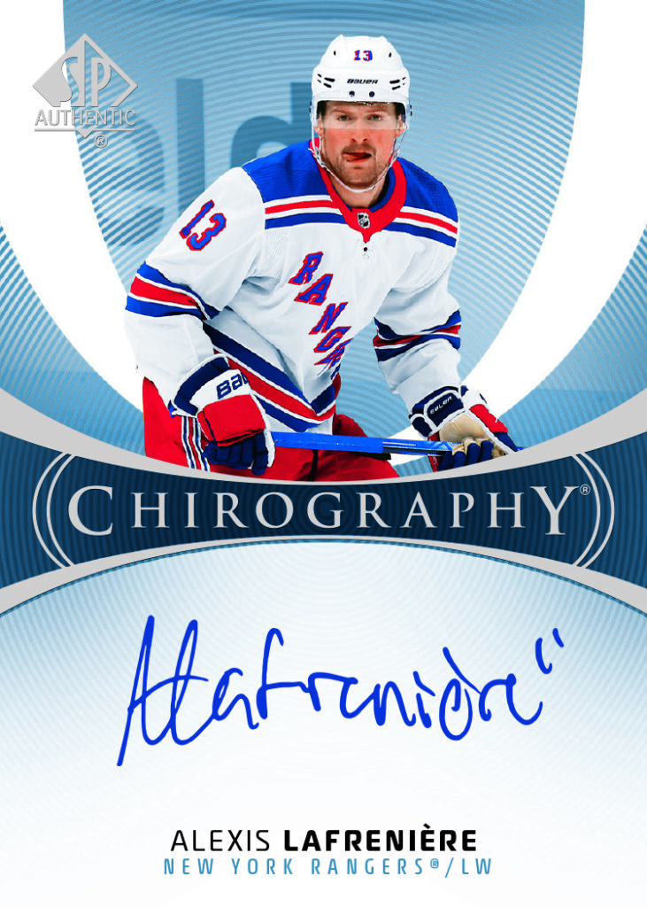 Chirography Card featuring Alexis Lafreniere in 2025-26 SP Authentic Hockey