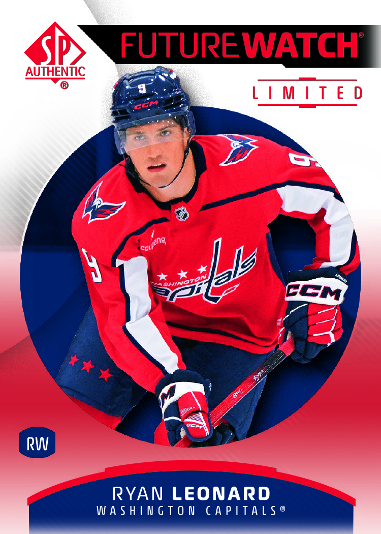 Future Watch Limited Card featuring Ryan Leonard in 2025-26 SP Authentic Hockey