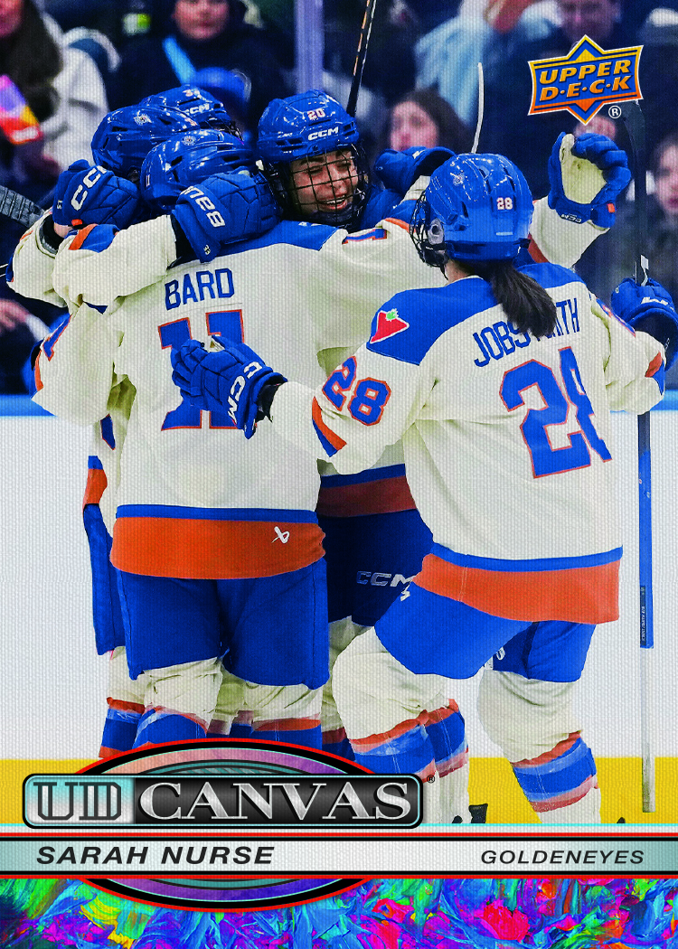UD Canvas Card featuring Sarah Nurse in 2026 UD PWHL Hockey