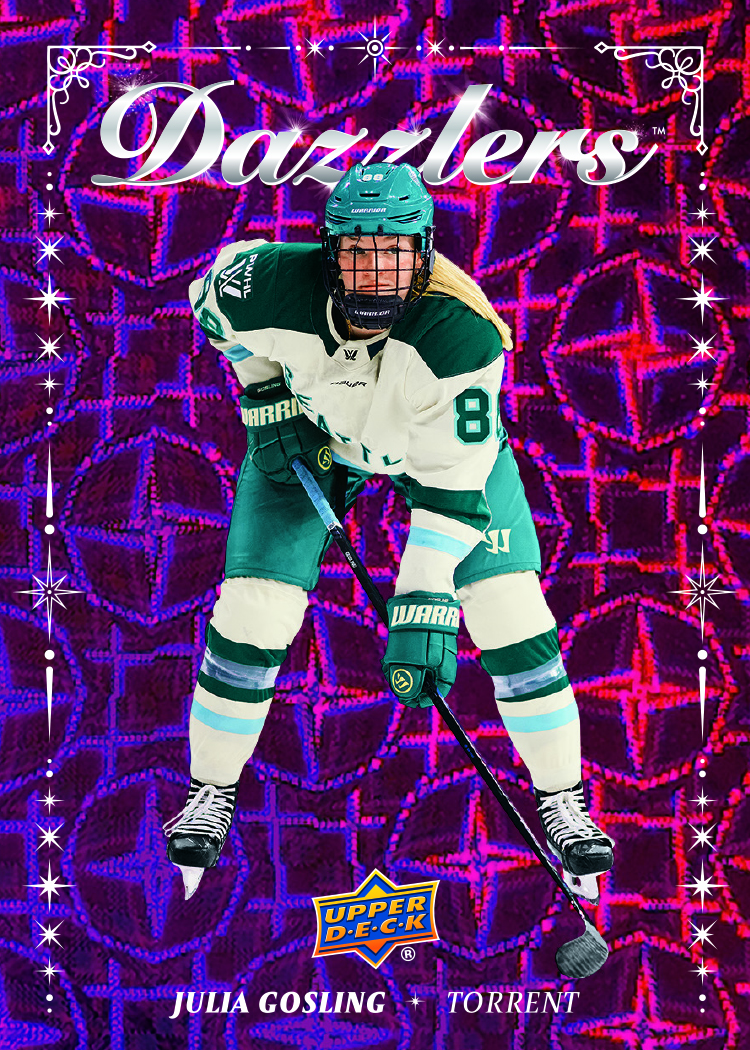 Dazzlers Pink Card featuring Julia Gosling in 2026 UD PWHL Hockey