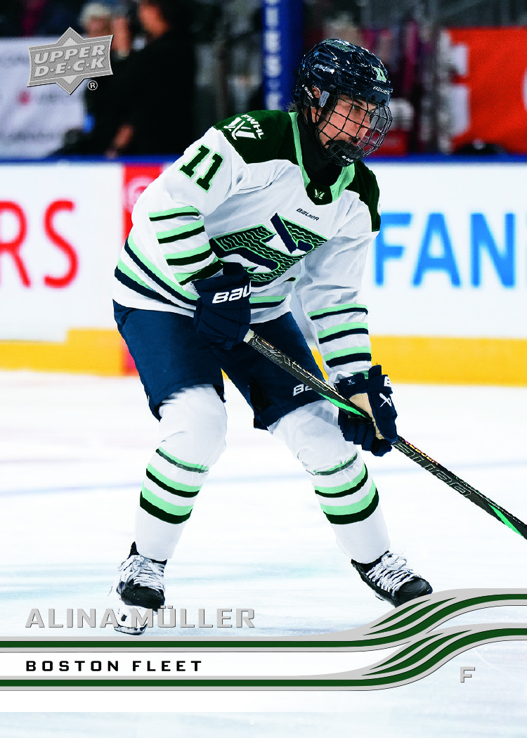 Base Set Card featuring Alina Muller in 2026 UD PWHL Hockey