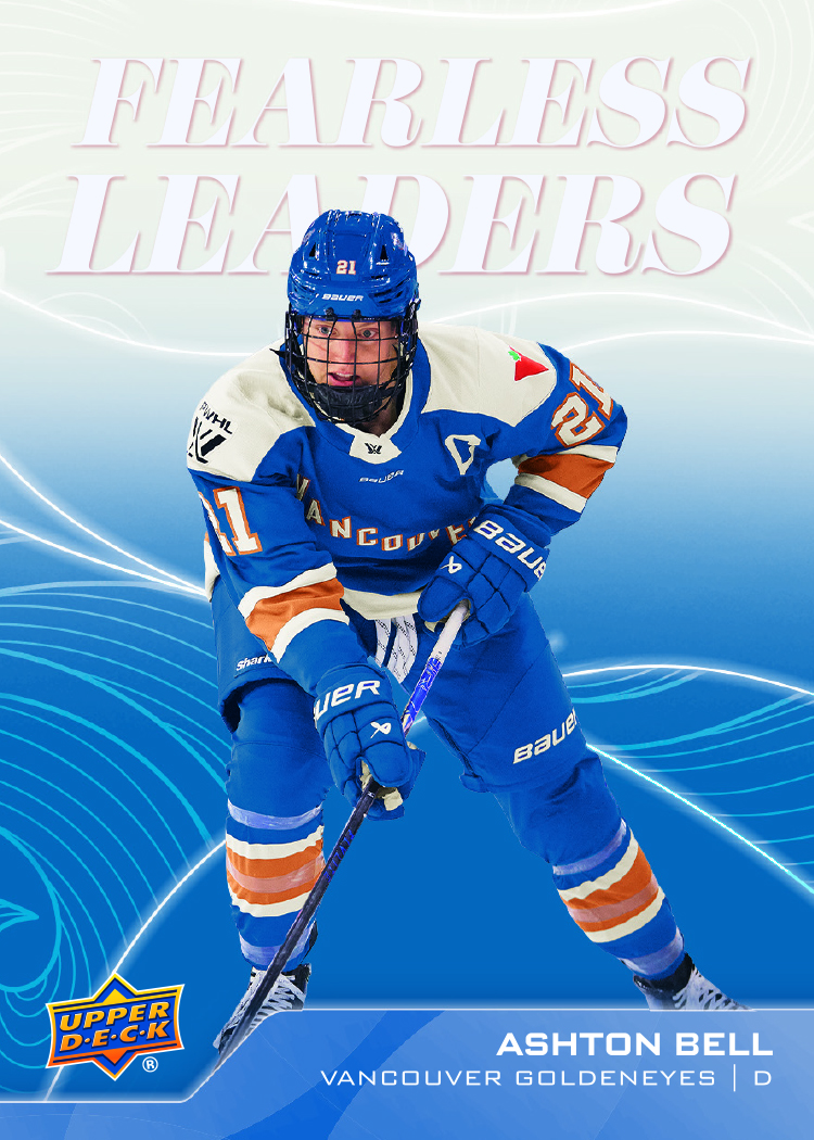 Fearless Leaders Card featuring Ashton Bell in 2026 UD PWHL Hockey