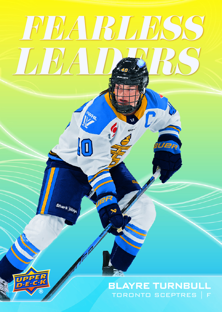 Fearless Leaders Card featuring Blayre Turnbull in 2026 UD PWHL Hockey