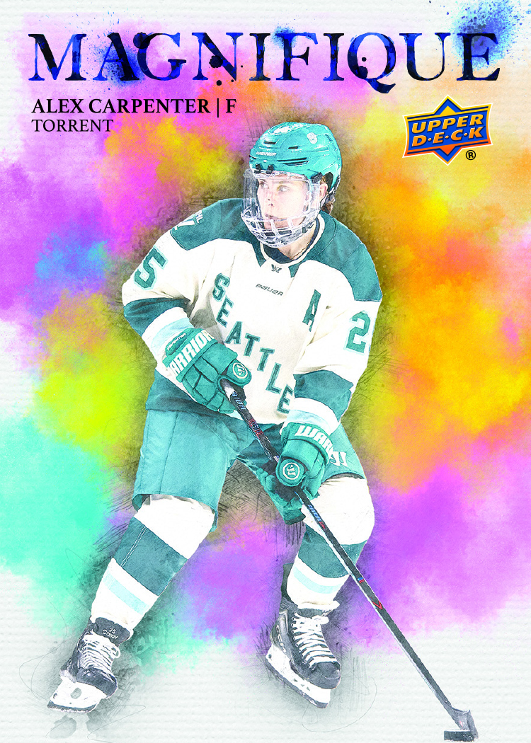 Magnifique Card featuring Alex Carpenter in 2026 UD PWHL Hockey