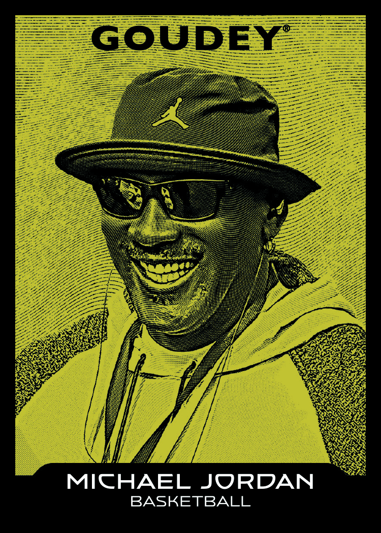 Goudey Black & Yellow Card featuring Michael Jordan in 2026 Goodwin Champions