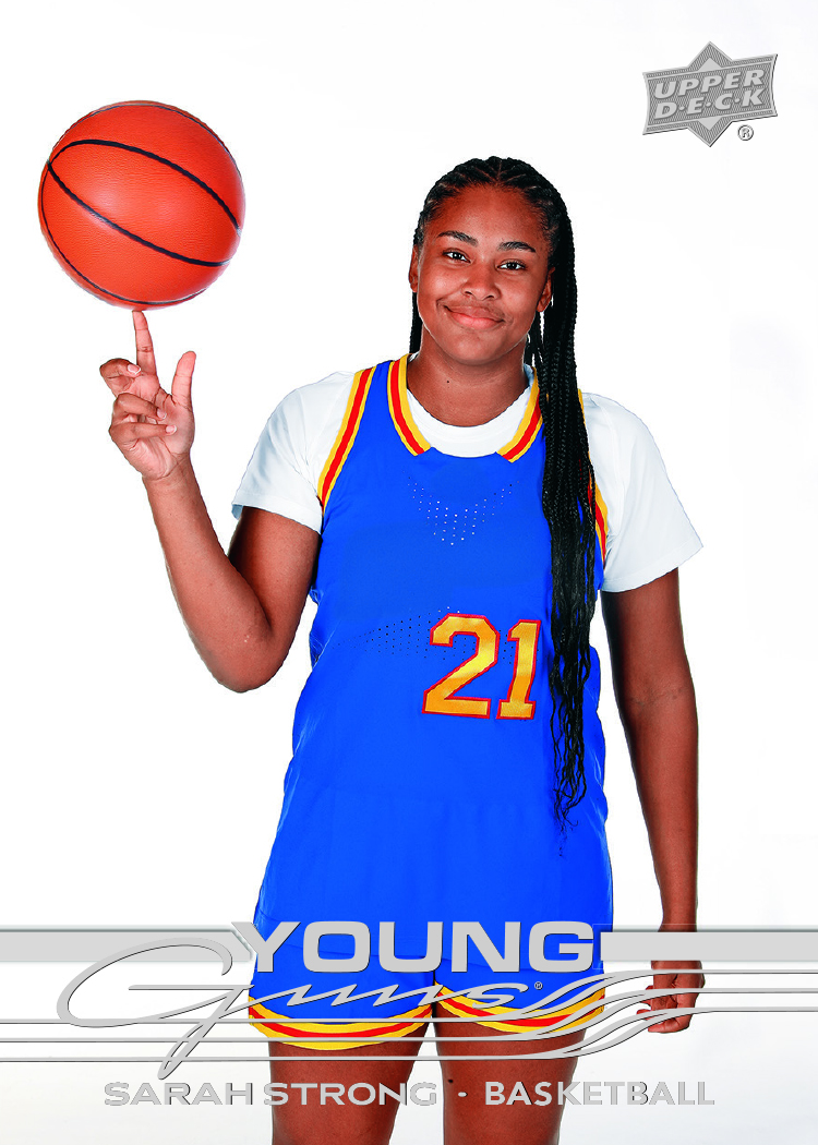 Young Guns Card featuring Sarah Strong in 2026 Goodwin Champions