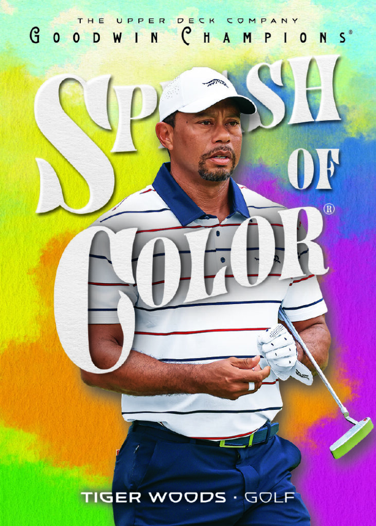 Splash of Color Card featuring Tiger Woods in 2026 Goodwin Champions