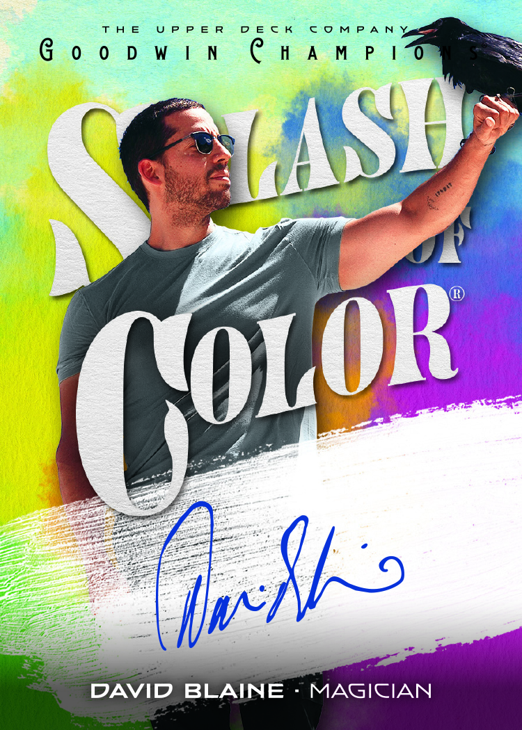 Splash of Color Autograph Card featuring David Blaine in 2026 Goodwin Champions