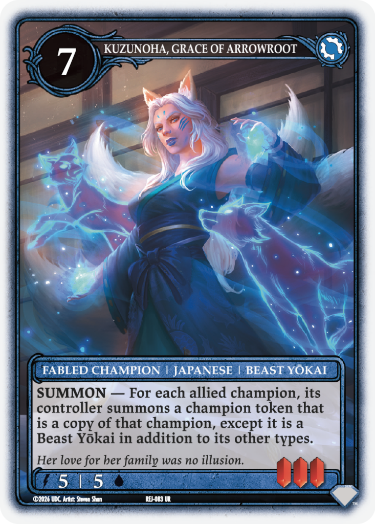 Rush of Ikorr Epic Journey Kuzunoha Grace of Arrowroot Card