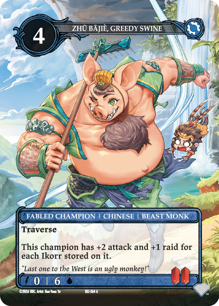 Zhu Bajie, Greedy Swine