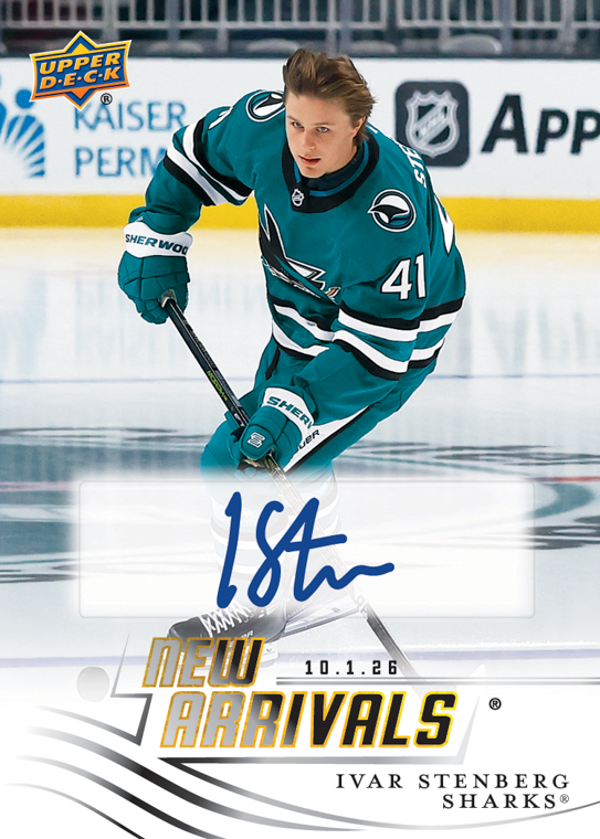 2026-27 NHL New Arrivals Auto Parallel card